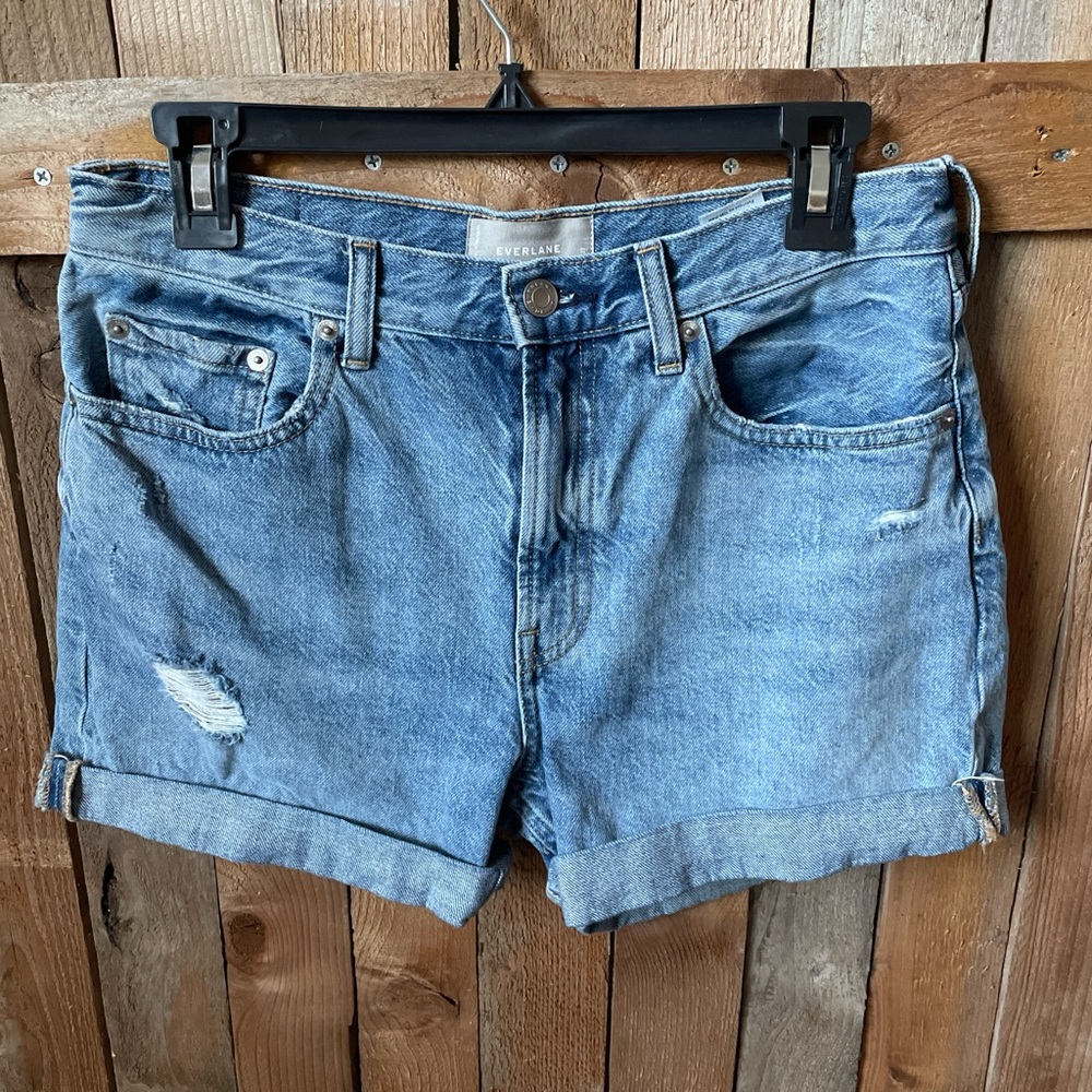 Everlane Women's Blue Denim Shorts